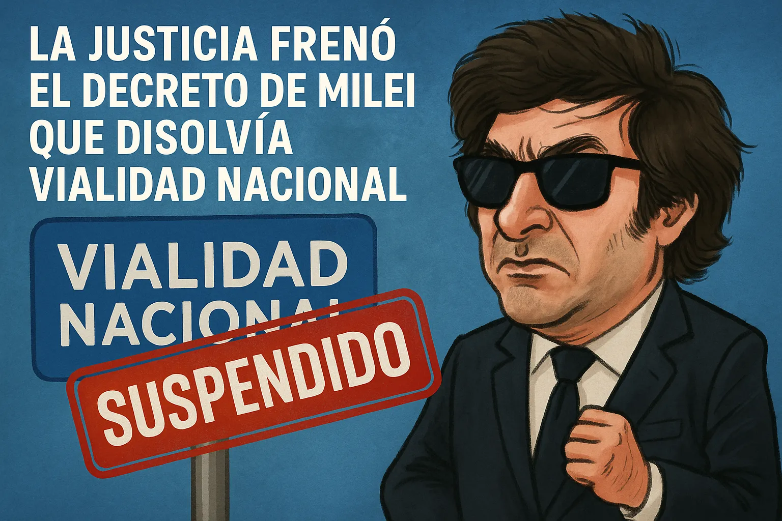 🛑 La Justicia frenó el decreto de Milei que disolvía Vialidad Nacional