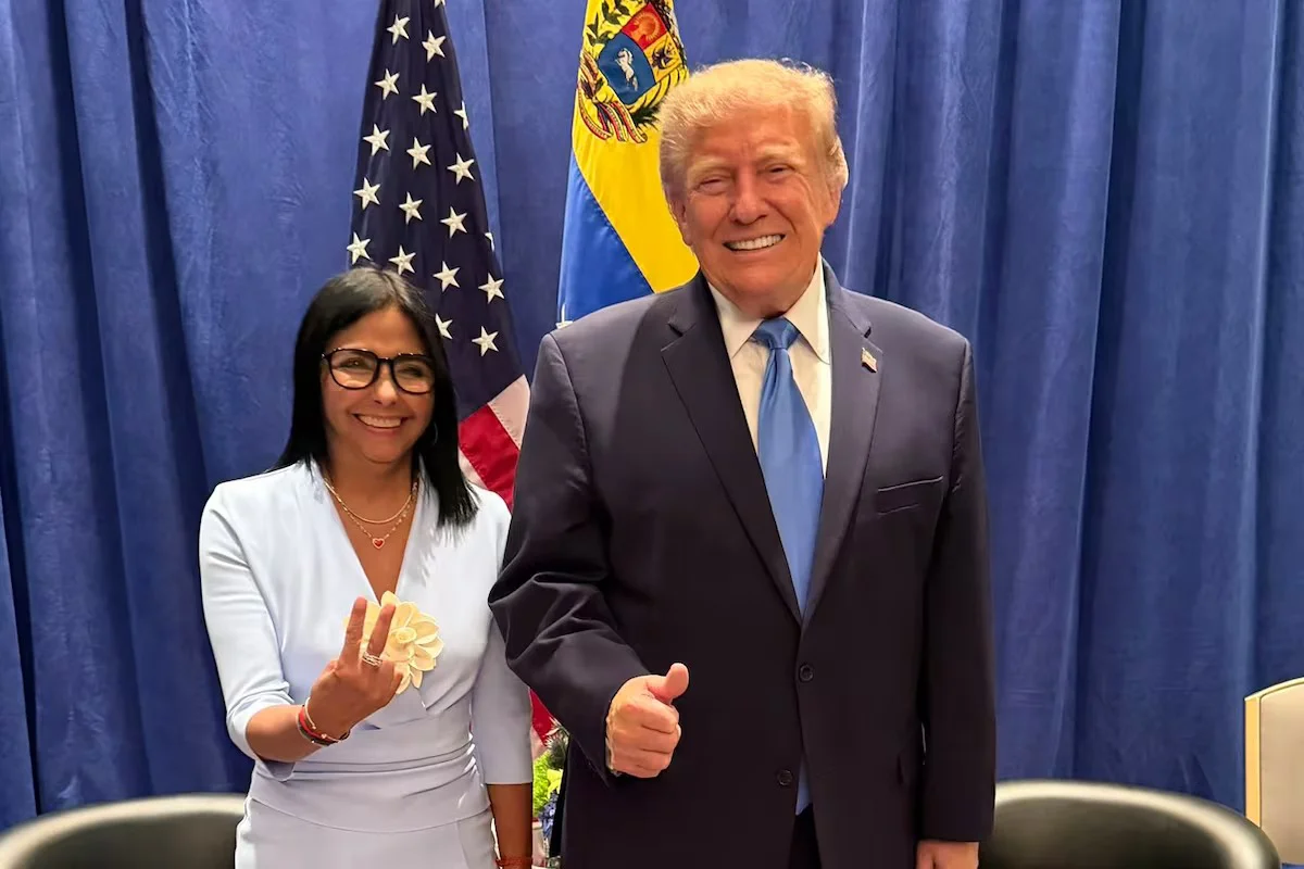 Trump y Delcy (1)